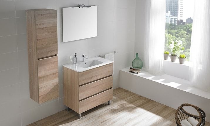 COLOANA JADE 35X30X140, REVERSIBILA, 4 ETAJERE STICLA,  ROBLE